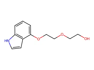 2-[2-(1H-indol-4-yloxy)ethoxy]-1-ethanol structure