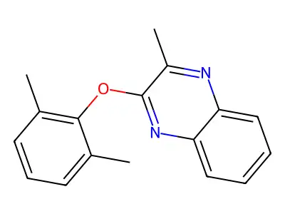 2-(2,6-Dimethylphenoxy)-3-methylquinoxaline structure