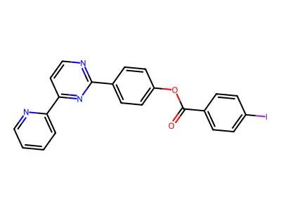 [4-(4-Pyridin-2-ylpyrimidin-2-yl)phenyl] 4-iodobenzoate structure