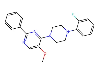 4-[4-(2-Fluorophenyl)piperazin-1-yl]-5-methoxy-2-phenylpyrimidine structure