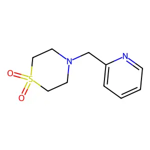 4-(2-Pyridinylmethyl)-1lambda~6~,4-thiazinane-1,1-dione structure