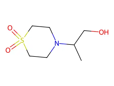 4-(2-Hydroxy-1-methylethyl)-1lambda~6~,4-thiazinane-1,1-dione structure