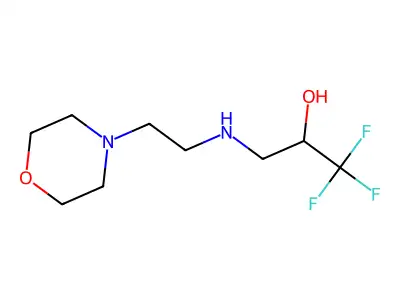 1,1,1-Trifluoro-3-[(2-morpholinoethyl)amino]-2-propanol structure