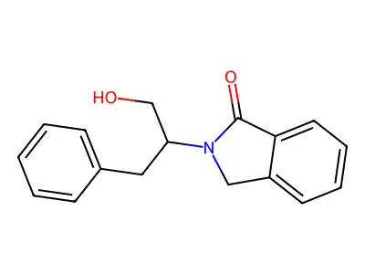 2-(1-Benzyl-2-hydroxyethyl)-1-isoindolinone structure