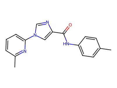 N-(4-methylphenyl)-1-(6-methyl-2-pyridinyl)-1H-imidazole-4-carboxamide structure