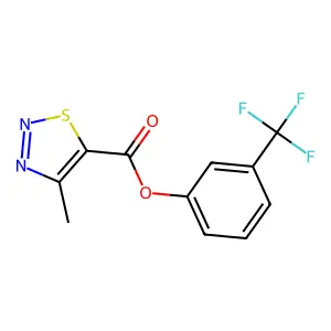 3-(Trifluoromethyl)phenyl 4-methyl-1,2,3-thiadiazole-5-carboxylate structure