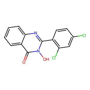 2-(2,4-dichlorophenyl)-3-hydroxy-4(3H)-quinazolinone structure