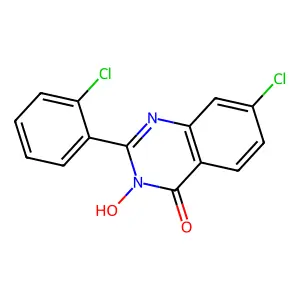 7-Chloro-2-(2-chlorophenyl)-3-hydroxyquinazolin-4-one structure
