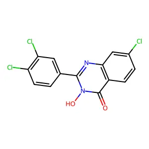 7-Chloro-2-(3,4-dichlorophenyl)-3-hydroxyquinazolin-4-one structure