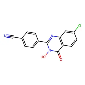 4-(7-Chloro-3-hydroxy-4-oxo-3,4-dihydro-2-quinazolinyl)benzenecarbonitrile structure