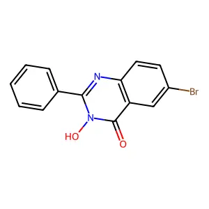 6-bromo-3-hydroxy-2-phenyl-4(3H)-quinazolinone structure