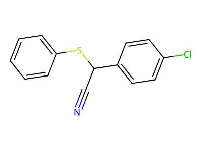 2-(4-Chlorophenyl)-2-(phenylsulfanyl)acetonitrile structure