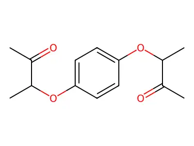 3-[4-(1-Methyl-2-oxopropoxy)phenoxy]-2-butanone structure