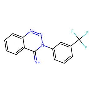 3-[3-(Trifluoromethyl)phenyl]-1,2,3-benzotriazin-4-imine structure