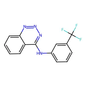 N-[3-(trifluoromethyl)phenyl]-1,2,3-benzotriazin-4-amine structure