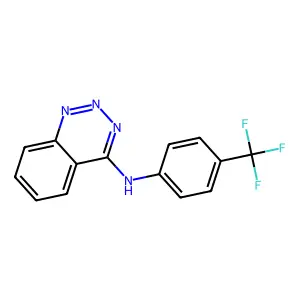 N-[4-(trifluoromethyl)phenyl]-1,2,3-benzotriazin-4-amine structure