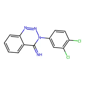 3-(3,4-dichlorophenyl)-1,2,3-benzotriazin-4(3H)-imine structure