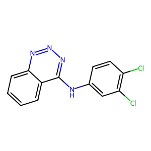 N-(3,4-dichlorophenyl)-1,2,3-benzotriazin-4-amine structure