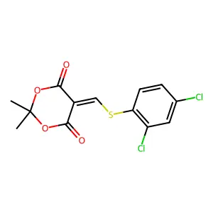 5-{[(2,4-Dichlorophenyl)sulfanyl]methylene}-2,2-dimethyl-1,3-dioxane-4,6-dione structure