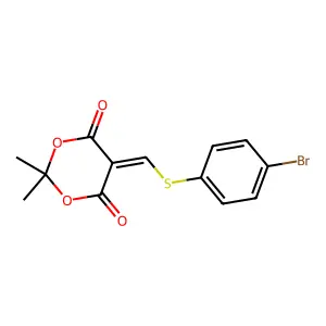 5-{[(4-Bromophenyl)sulfanyl]methylene}-2,2-dimethyl-1,3-dioxane-4,6-dione structure