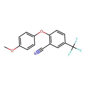2-(4-Methoxyphenoxy)-5-(trifluoromethyl)benzonitrile structure