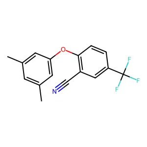 2-(3,5-Dimethylphenoxy)-5-(trifluoromethyl)benzonitrile structure