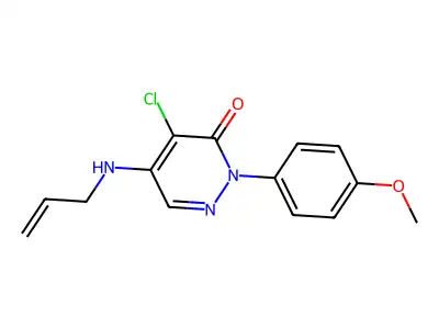 5-(allylamino)-4-chloro-2-(4-methoxyphenyl)-3(2H)-pyridazinone structure