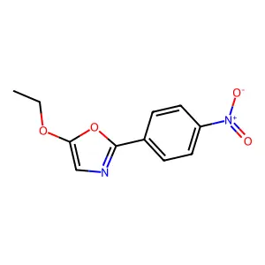 5-Ethoxy-2-(4-nitrophenyl)-1,3-oxazole structure
