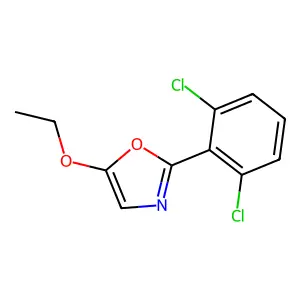 2-(2,6-Dichlorophenyl)-5-ethoxy-1,3-oxazole structure
