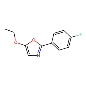 5-Ethoxy-2-(4-fluorophenyl)-1,3-oxazole structure
