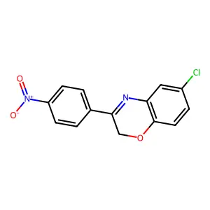 6-chloro-3-(4-nitrophenyl)-2H-1,4-benzoxazine structure