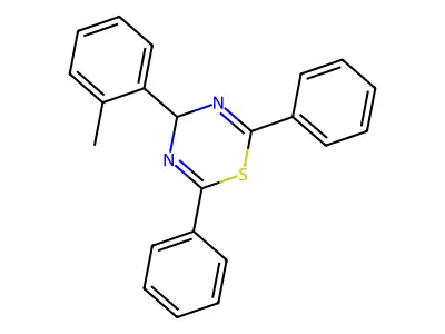 4-(2-methylphenyl)-2,6-diphenyl-4H-1,3,5-thiadiazine structure