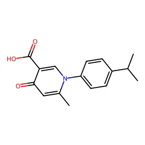 1-(4-Isopropylphenyl)-6-methyl-4-oxo-1,4-dihydro-3-pyridinecarboxylic acid structure