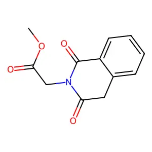 methyl 2-[1,3-dioxo-3,4-dihydro-2(1H)-isoquinolinyl]acetate structure