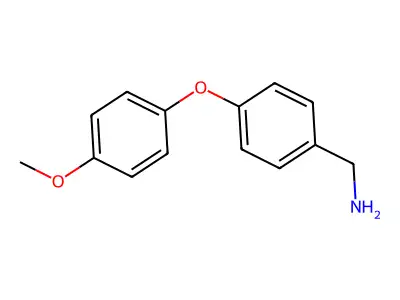 [4-(4-Methoxyphenoxy)phenyl]methanamine structure