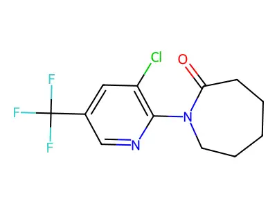 1-[3-Chloro-5-(trifluoromethyl)pyridin-2-yl]azepan-2-one structure