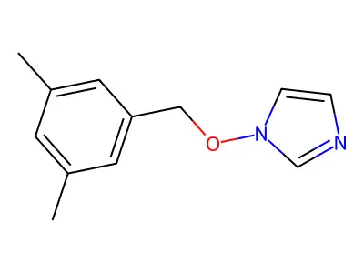1-[(3,5-dimethylbenzyl)oxy]-1H-imidazole structure