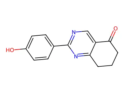 2-(4-Hydroxyphenyl)-5,6,7,8-tetrahydroquinazolin-5-one structure