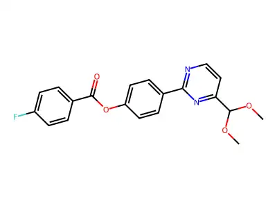 4-[4-(Dimethoxymethyl)-2-pyrimidinyl]phenyl 4-fluorobenzenecarboxylate structure