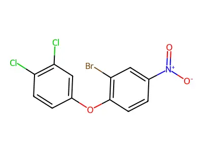 2-Bromo-1-(3,4-dichlorophenoxy)-4-nitrobenzene structure