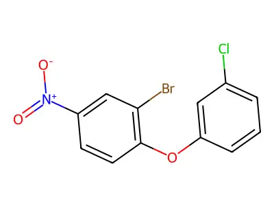 2-Bromo-1-(3-chlorophenoxy)-4-nitrobenzene structure