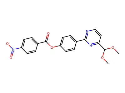4-[4-(Dimethoxymethyl)-2-pyrimidinyl]phenyl 4-nitrobenzenecarboxylate structure