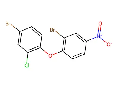 2-Bromo-1-(4-bromo-2-chlorophenoxy)-4-nitrobenzene structure