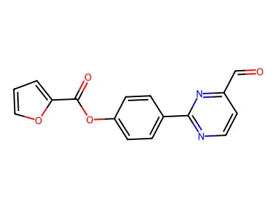 4-(4-Formyl-2-pyrimidinyl)phenyl 2-furoate structure