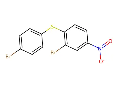 2-Bromo-1-[(4-bromophenyl)sulfanyl]-4-nitrobenzene structure