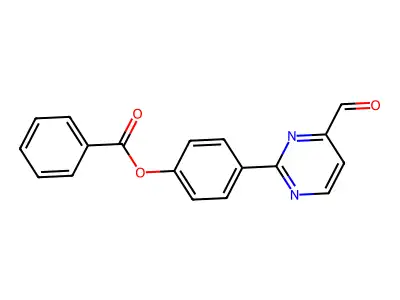 4-(4-Formyl-2-pyrimidinyl)phenyl benzenecarboxylate structure