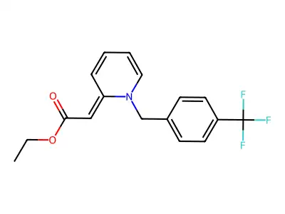 ethyl 2-[1-[4-(trifluoromethyl)benzyl]-2(1H)-pyridinyliden]acetate structure