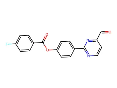 4-(4-Formyl-2-pyrimidinyl)phenyl 4-fluorobenzenecarboxylate structure