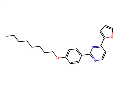 4-(2-Furyl)-2-[4-(octyloxy)phenyl]pyrimidine structure
