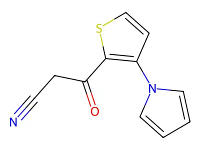3-Oxo-3-[3-(1H-pyrrol-1-yl)-2-thienyl]-propanenitrile structure